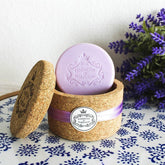 Cork Jewelry Box with 2 Lavender Soaps (50gr)